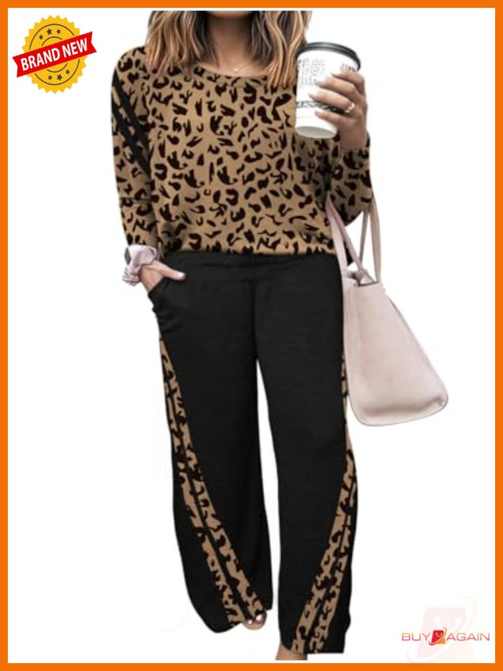 Plus Size 2 Piece Sweatsuit Set Long Sleeve Crewneck Jogger Lounge Tracksuit